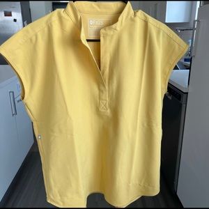 Light gold FIGS Rafaela top - Small